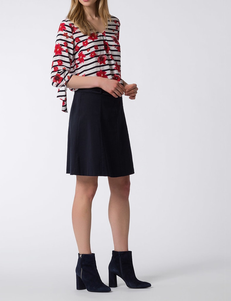 Damen Stoffhose  mit Gürtel