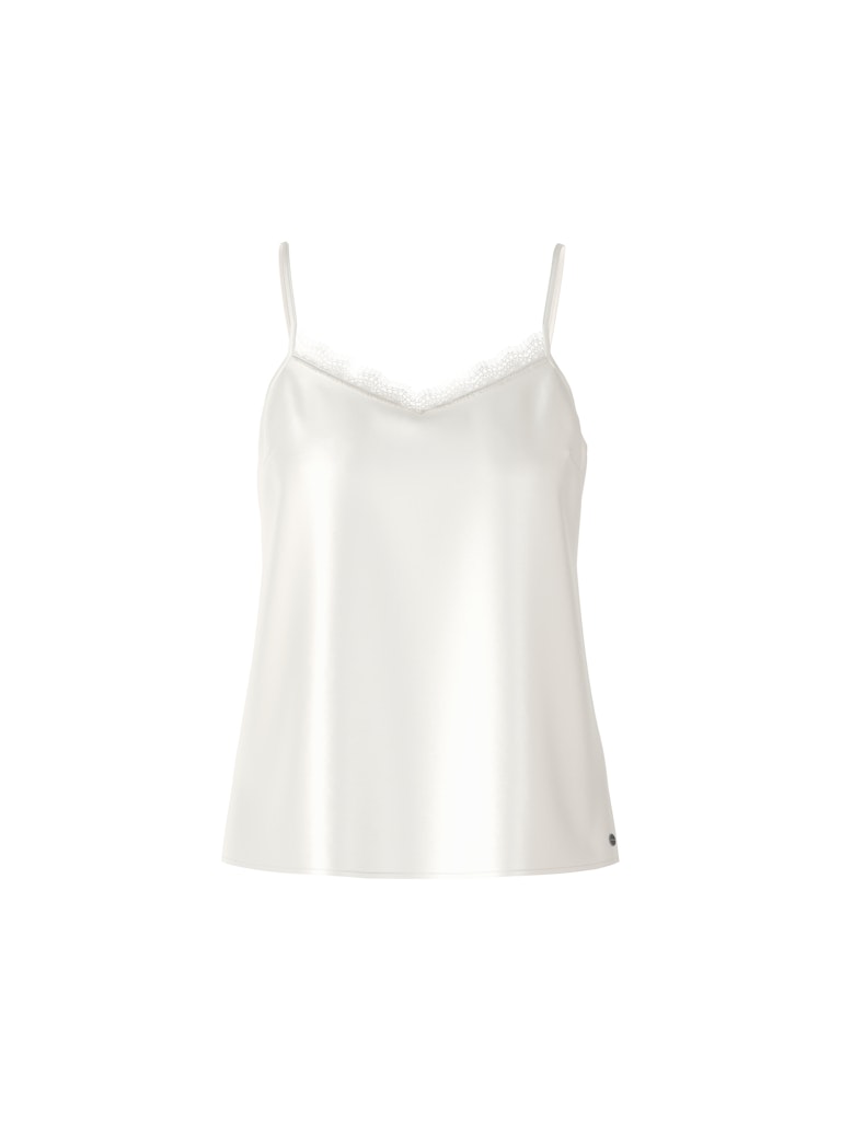 Seiden-Top mit Spitze Seiden-Top mit Spitze