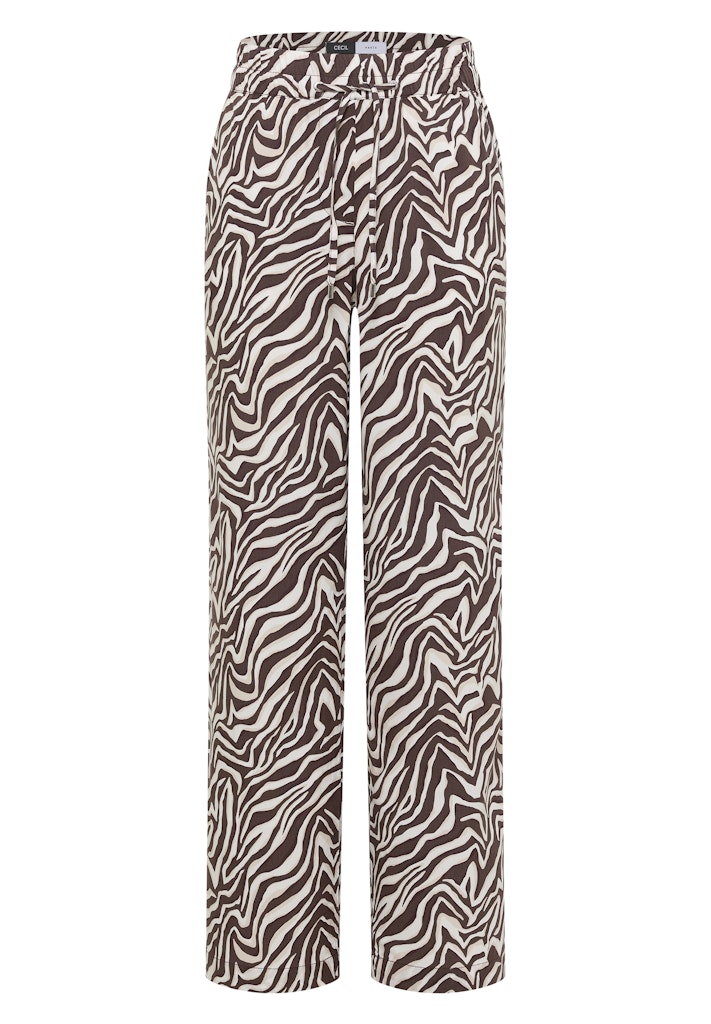 Straight Leg Hose mit Zebraprint