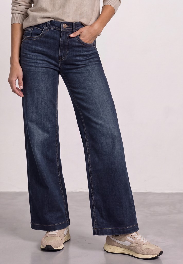 High Waist Wide Leg Jeans im Loose Fit
