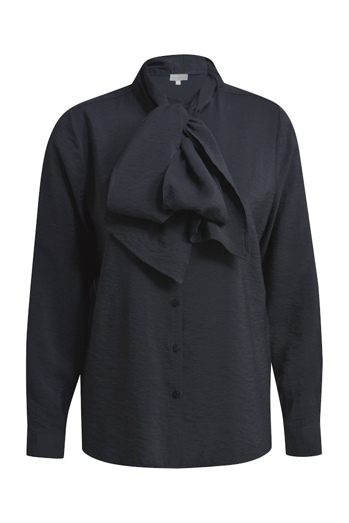 blouse w/ bow tie 1/1 sleeve blouse w/ bow tie 1/1 sleeve