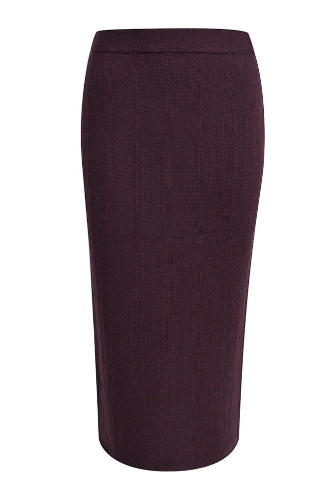 Structure Stripe Knit Skirt