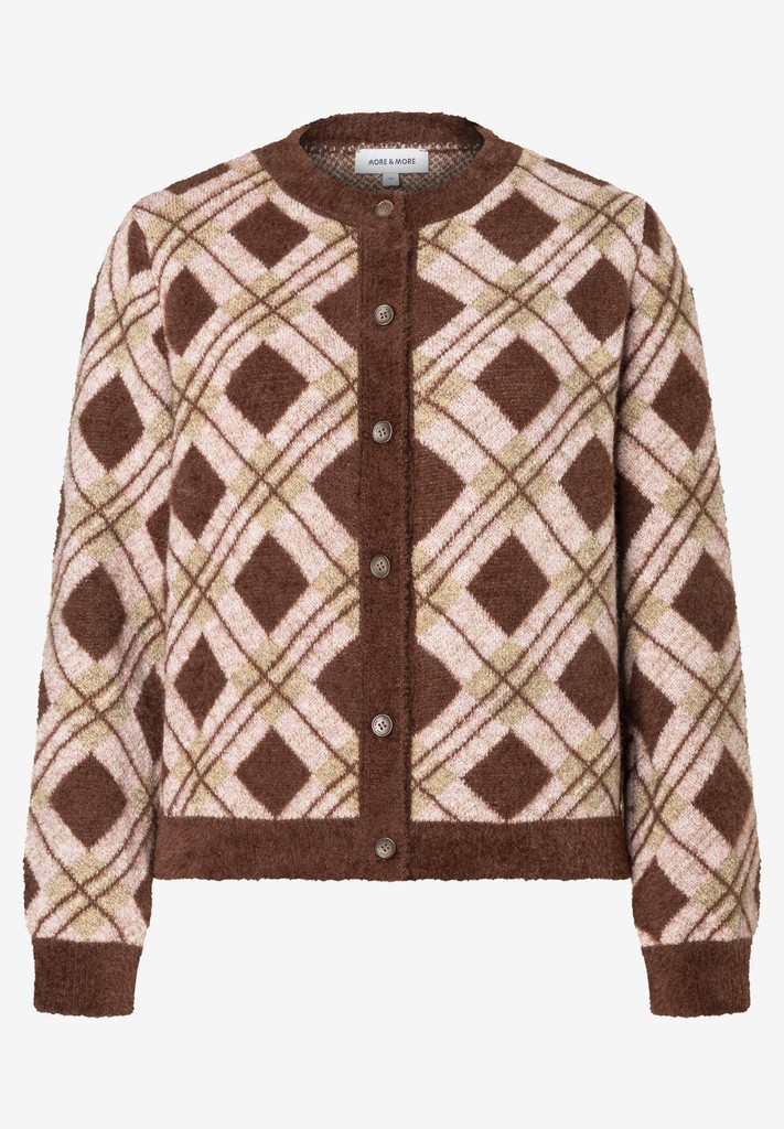 Strickjacke mit Argylemuster