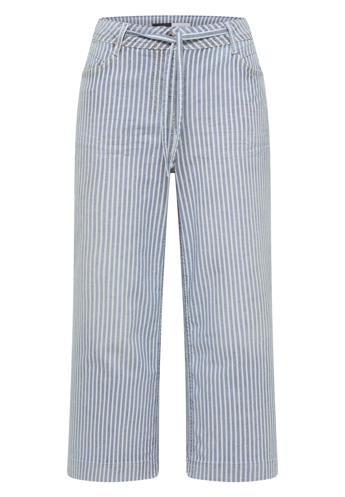 Wide Flared Leg Jeans mit Streifen