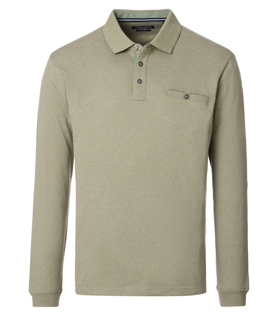 Polo-Shirt Langarm gestreift