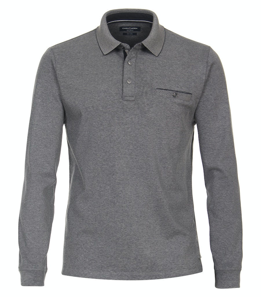 Polo-Shirt Langarm gestreift