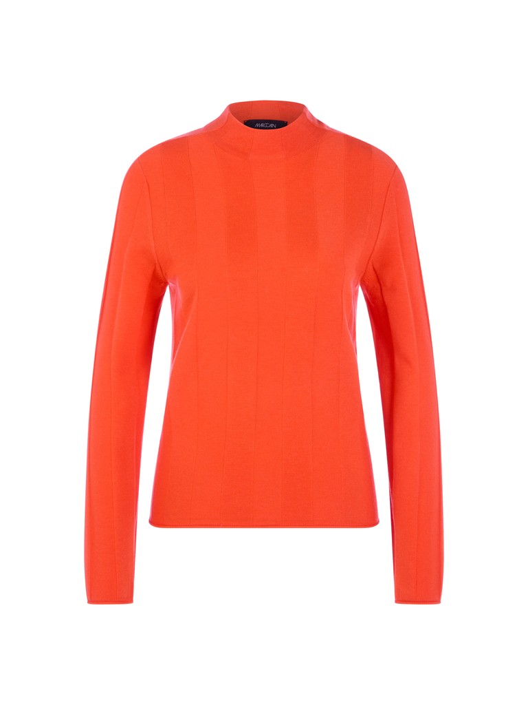 Schmaler Pullover mit Stehkragen