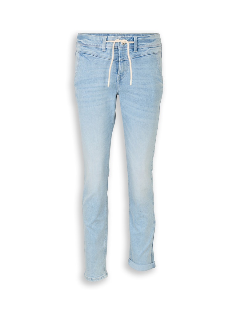 TTMAYA TAPERED Stretch Jeans mit Kordelzug
