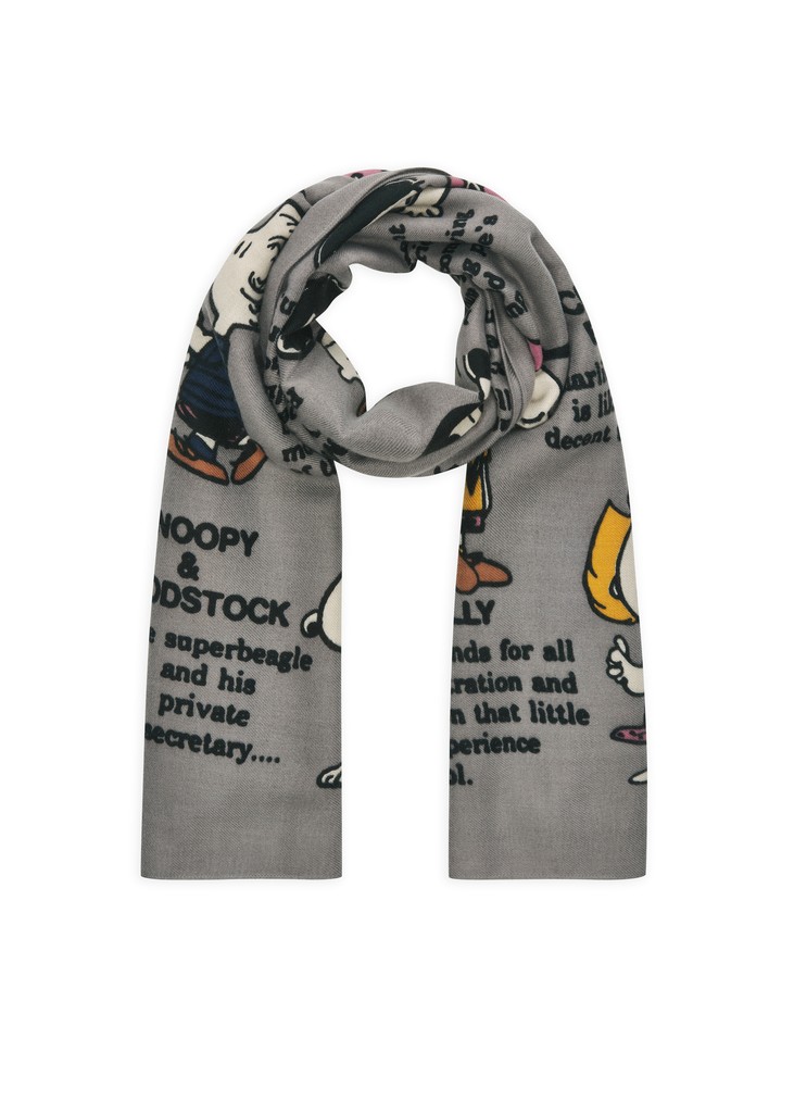Schal mit Peanuts-Charakteren