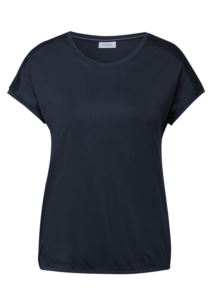 B323100-NOS Solid Deco Shoulder Shirt