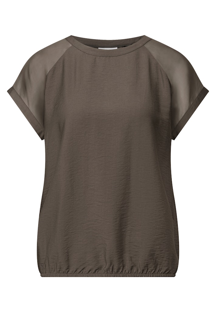 Blusenshirt mit Meshdetail Blusenshirt mit Meshdetail