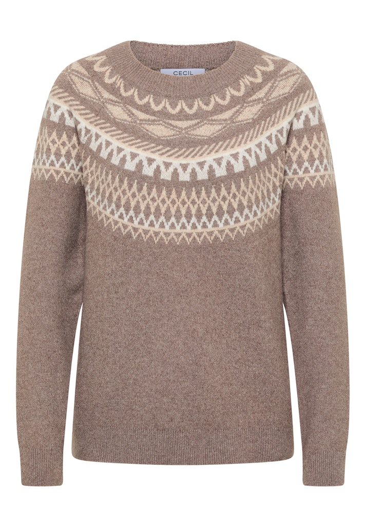 Gemusterter Strickpullover Gemusterter Strickpullover