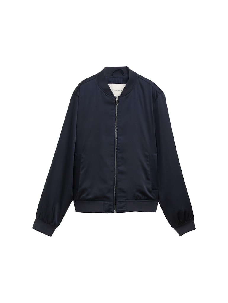 Bomberjacke mit Satin Bomberjacke mit Satin