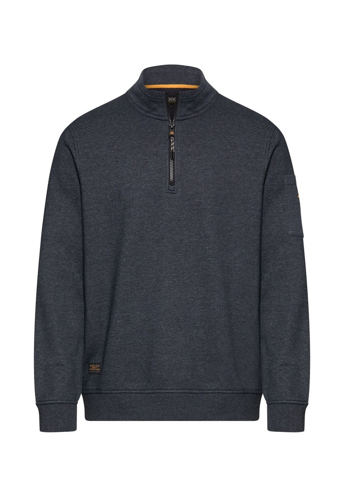 Sweatshirt mit Troyerkragen