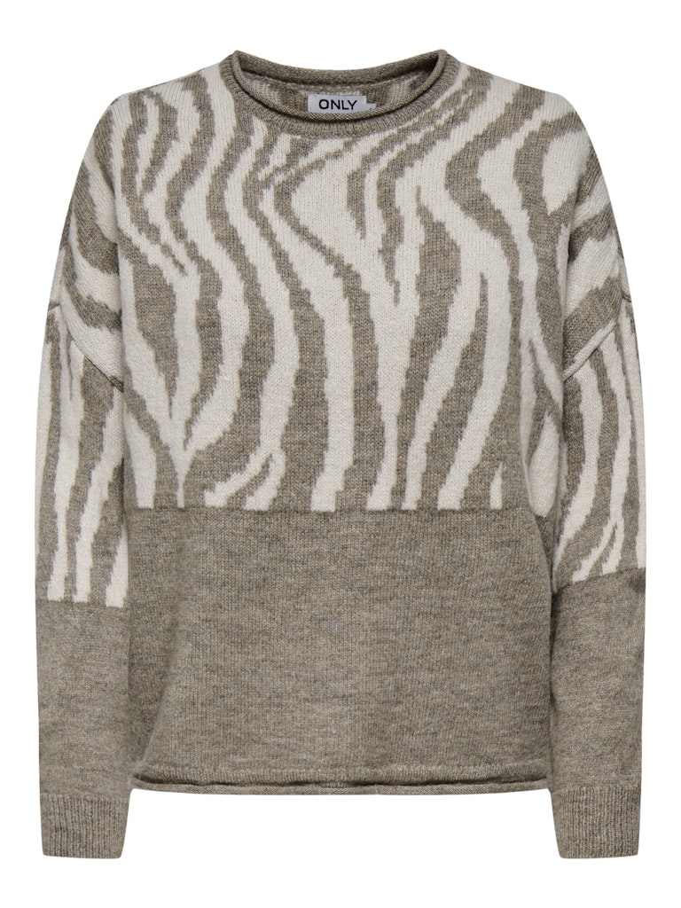 ONLJADE ANIMAL LS O-NECK KNT NOOS ONLJADE ANIMAL LS O-NECK KNT NOOS