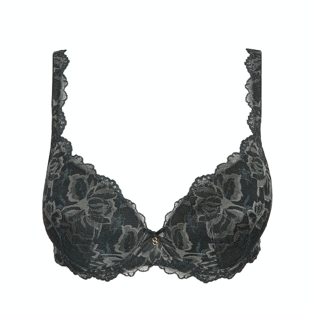 MANYLA night grey Unterlegter BH Herzform