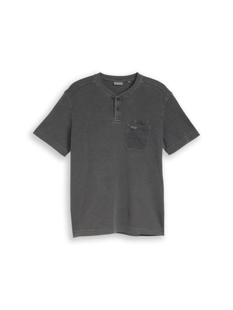 Henley T-Shirt mit Brusttasche