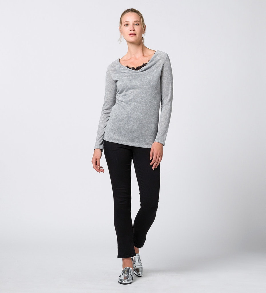 Damen Midirock  mit Pailletten
