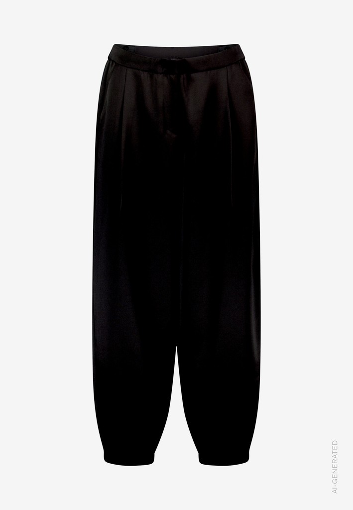 Damen Barrel-Hose  aus Satin
