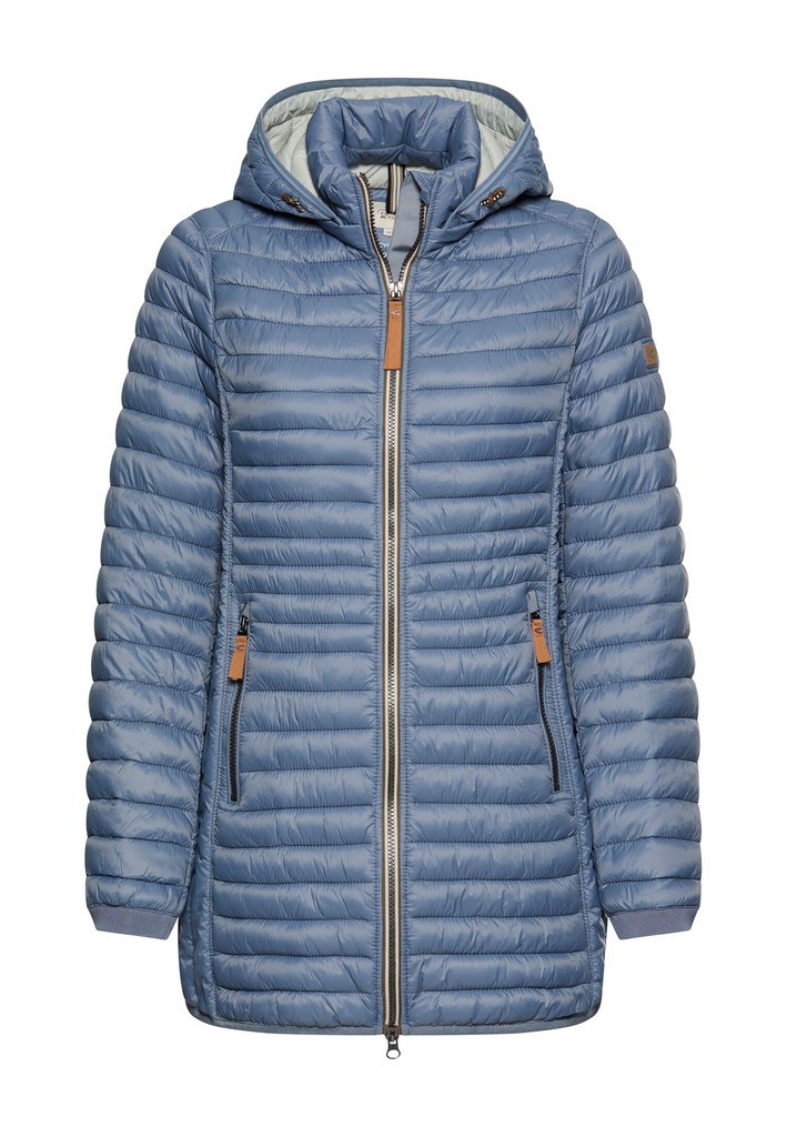 Wasserabweisende Steppjacke mit Reißverschlusstaschen