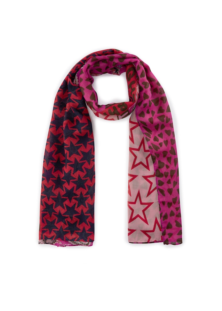 Schal aus recyceltem Polyester mit Multi-Mix-Muster Schal aus recyceltem Polyester mit Multi-Mix-Muster