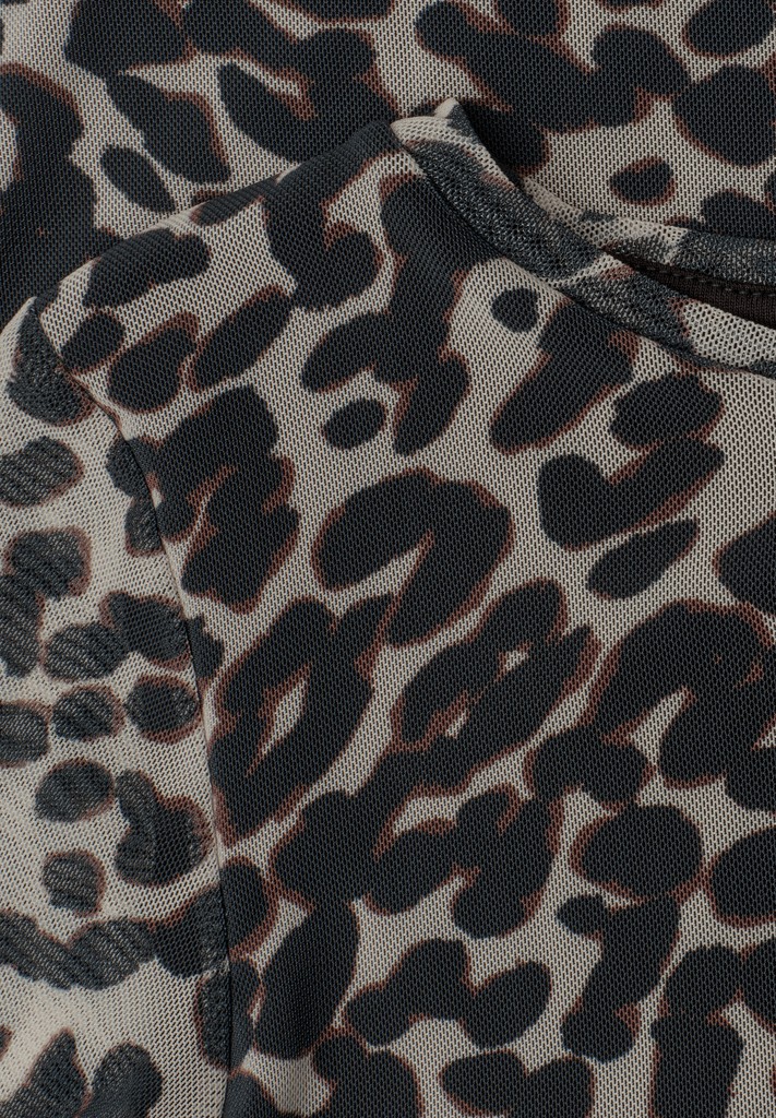 Langarm Shirt aus Mesh mit Print