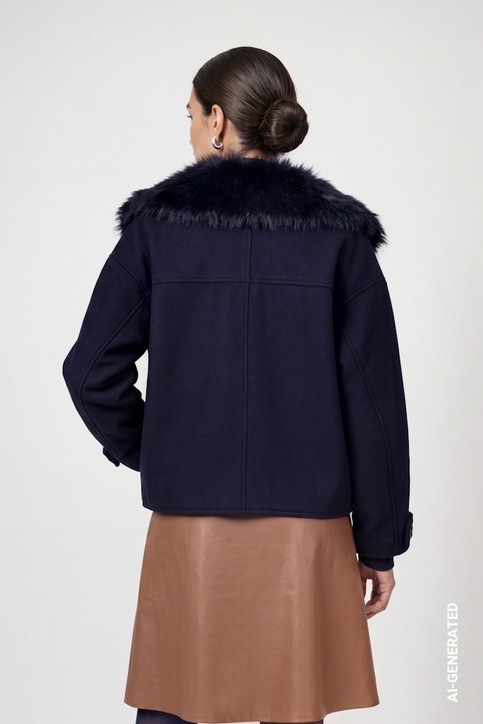 Jacke mit Wolloptik