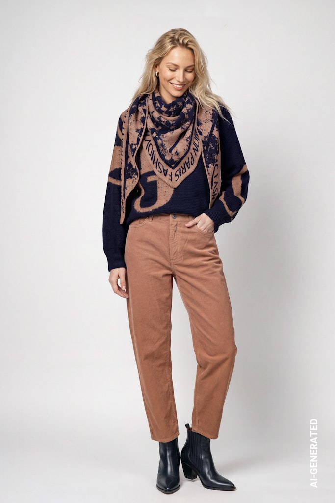 Schal mit Jacquard-Muster
