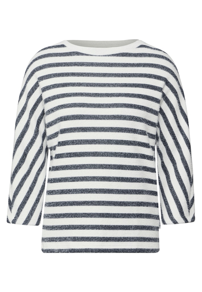 Gestreiftes Federgarn Shirt