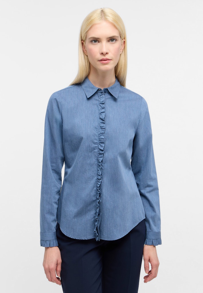 Bluse Real Indigo Langarm