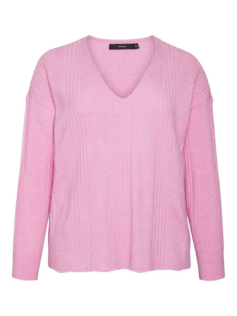 VMINNIE LS V-NECK PULLOVER GA BOO CURVE VMINNIE LS V-NECK PULLOVER GA BOO CURVE