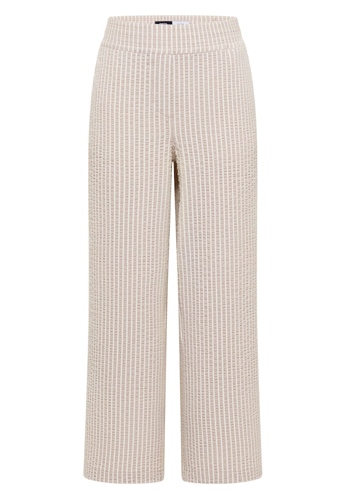Wide Leg Hose in Seersucker-Qualität