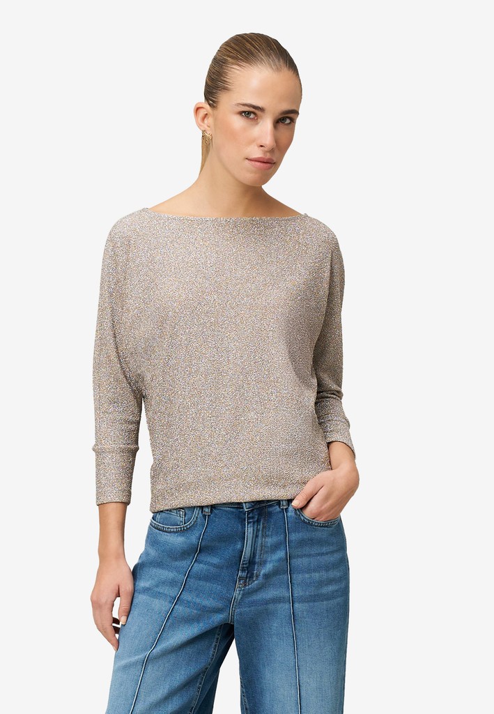 Damen Shirt 3/4 Arm mit Glitzer