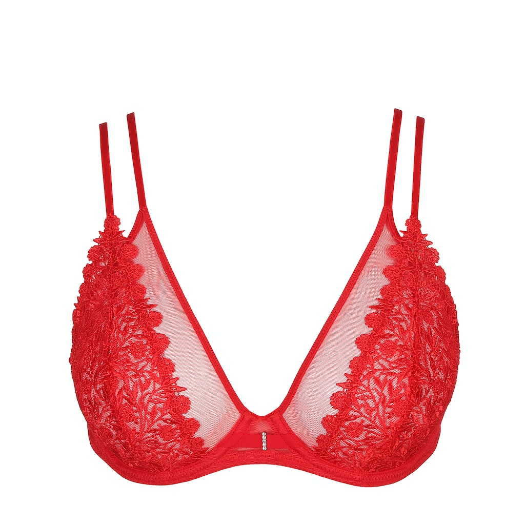 DANAE Rot Tiefdekolletierter BH