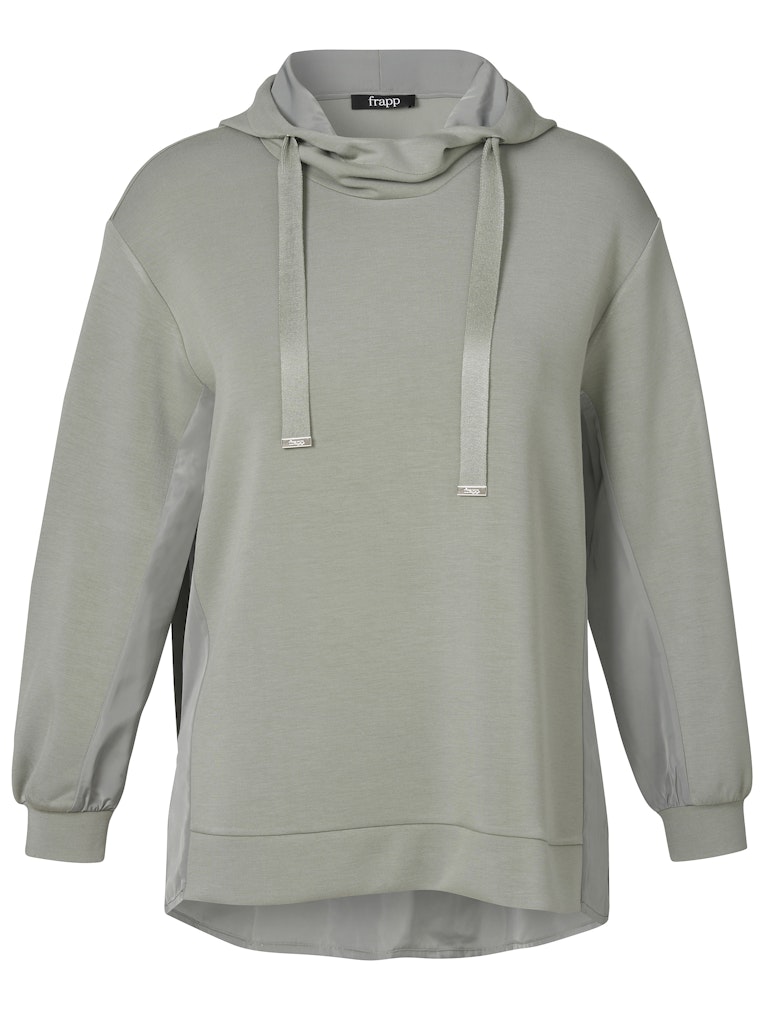 Sweatshirt Kapuze 1/1 Arm Materialmix