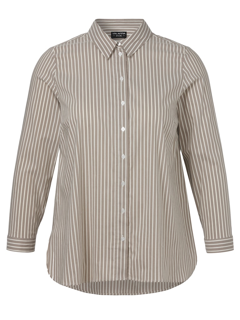 Bluse Hemdkragen 1/1 Arm  Streifen