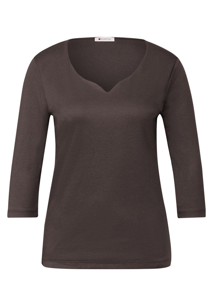 Shirt mit Herzausschnitt