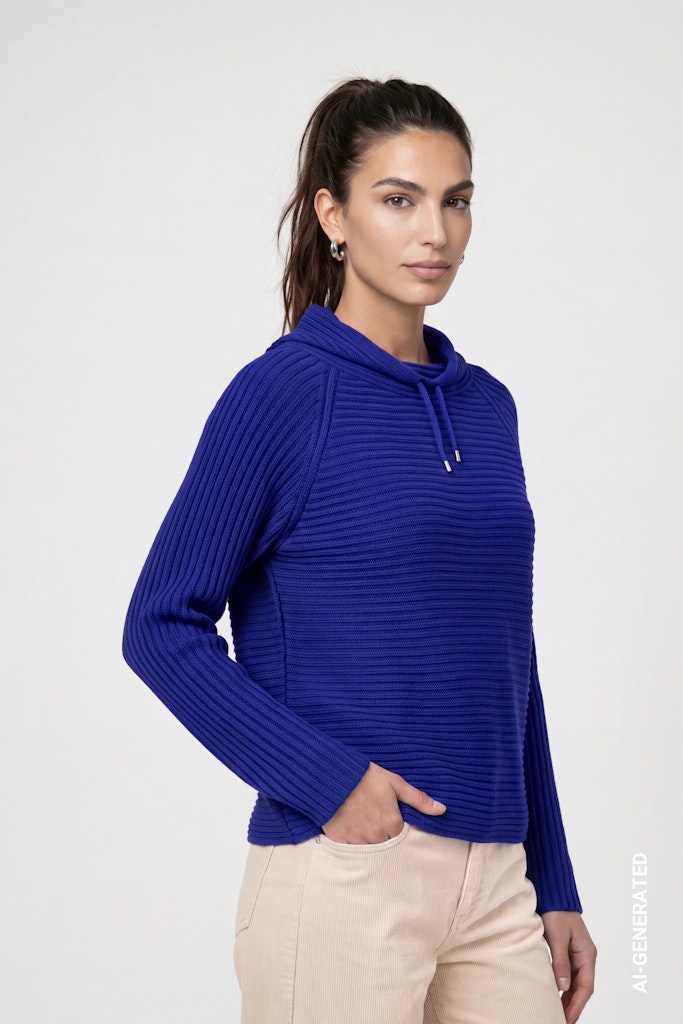 Pullover mit Rippenstruktur