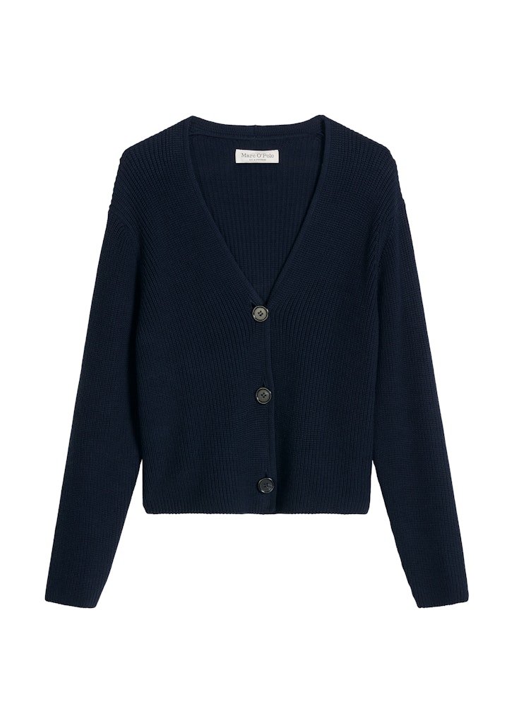 V-Neck-Cardigan relaxed