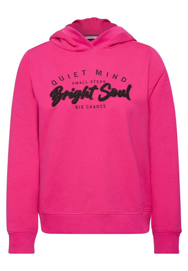 Sweatshirt mit Details in Rippstruktur