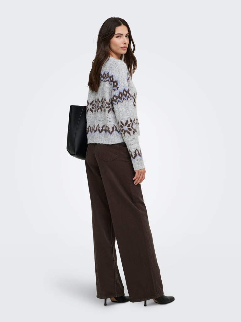 ONLSTOCKHOLM LS FAIR ISLE O-NECK KNT