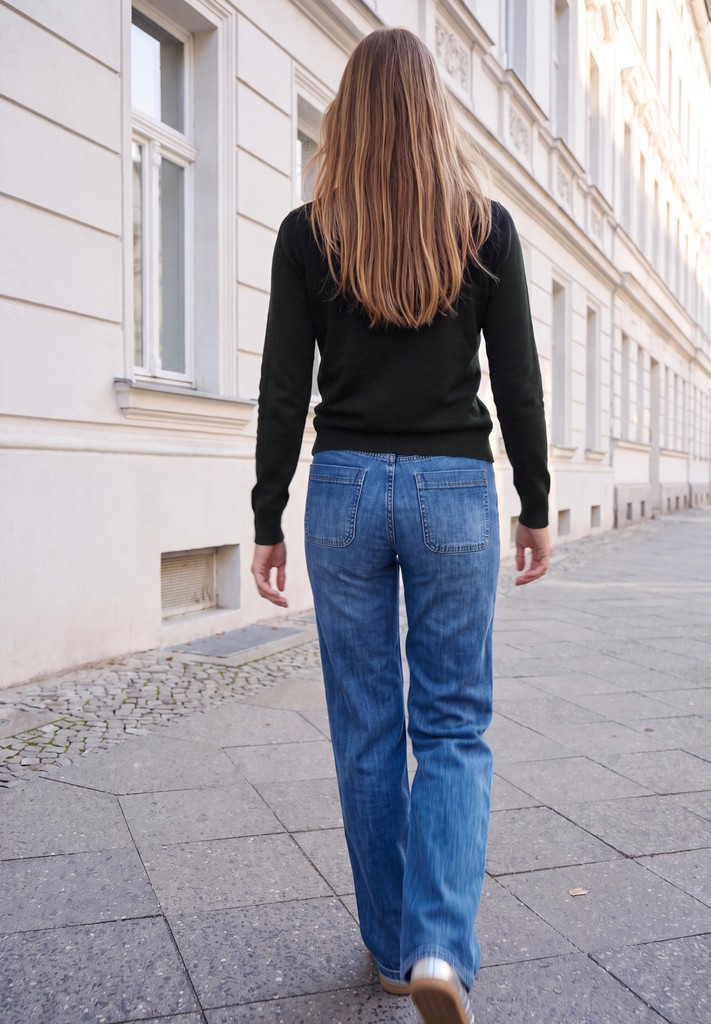 Pullover mit Raffung am Ärmel