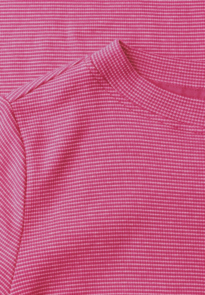 Langarm Shirt mit schmalem Streifenmuster