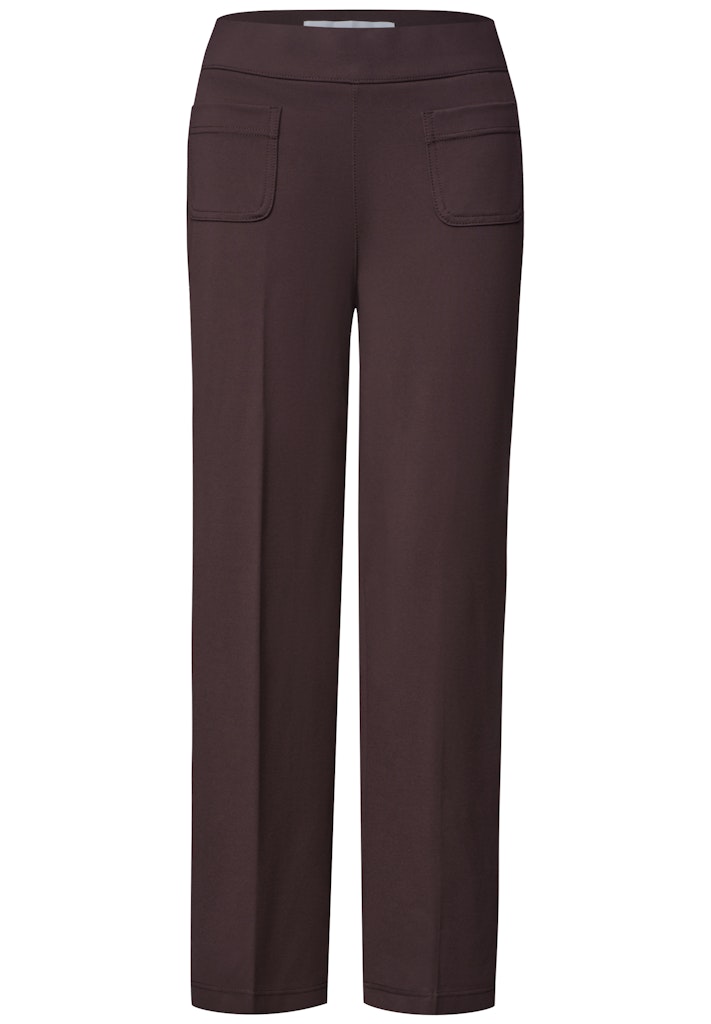 High Waist Straight Leg Hose im Casual Fit