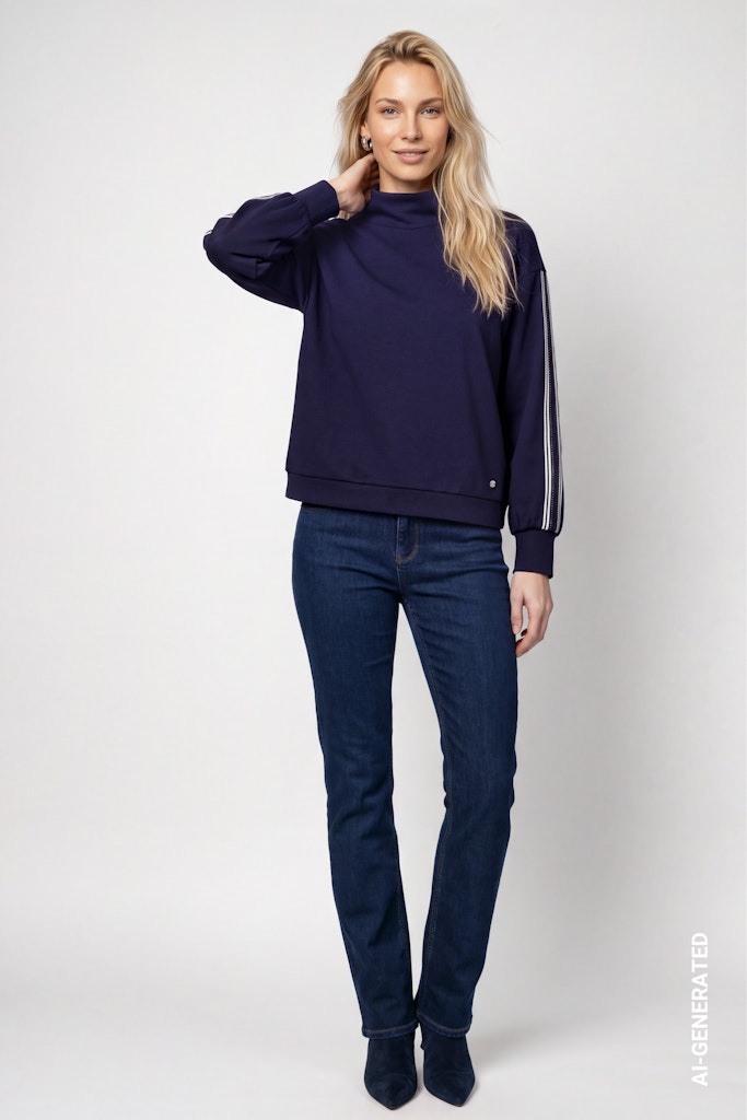 Sweatshirt mit Streifen