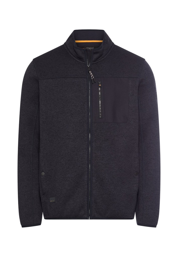 Fleecejacke mit hohem Stehkragen
