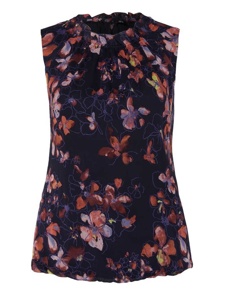 Damen Stoffhose  flared mit Gürtel
