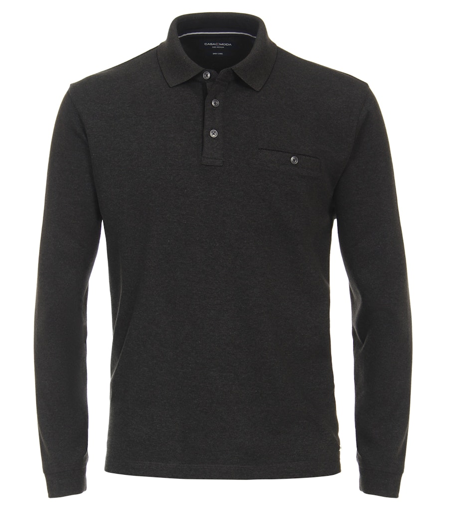 Polo-Shirt Langarm gestreift
