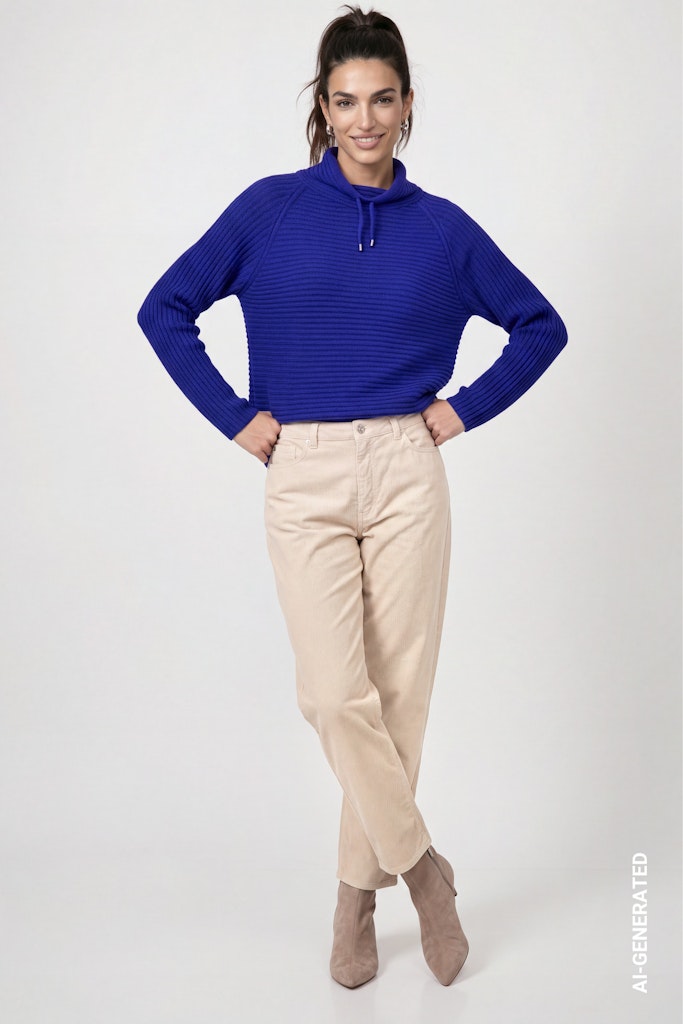 Pullover mit Rippenstruktur