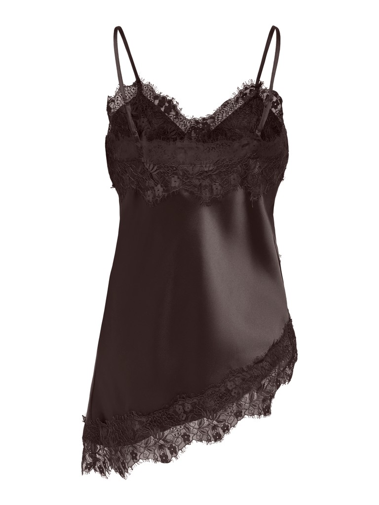 ONLINDONA STRAP SATIN LACE TOP WVN